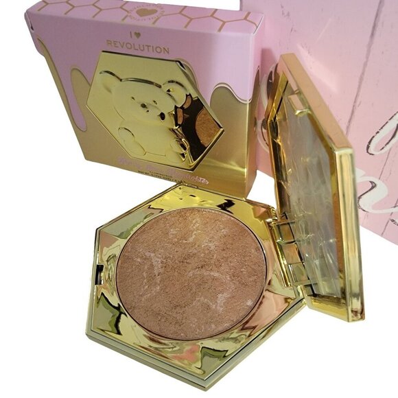 REVOLUTION I Heart Honey Bear Highlighter Contour Compact Powder - Picture 4 of 10